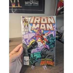 Iron‎ Man 233 Marvel Comic Book 1988 Guest Starring Ant-Man
